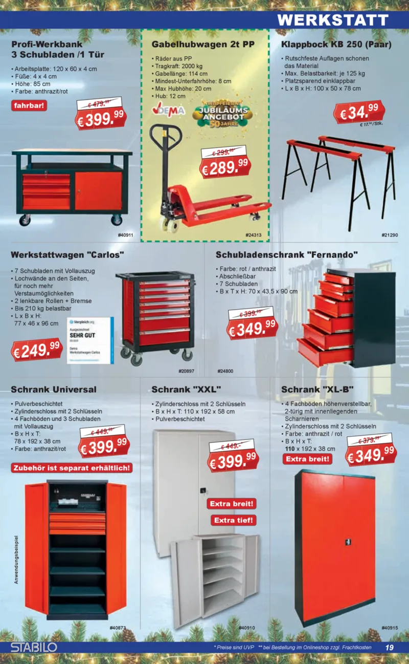 Stabilo Fachmarkt Prospekt vom 19.11.2025, Seite 19