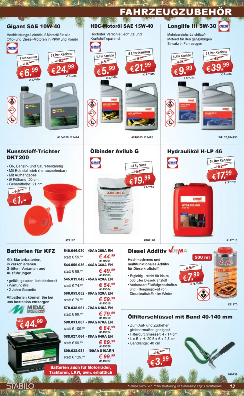 Stabilo Fachmarkt Prospekt vom 03.12.2025, Seite 13