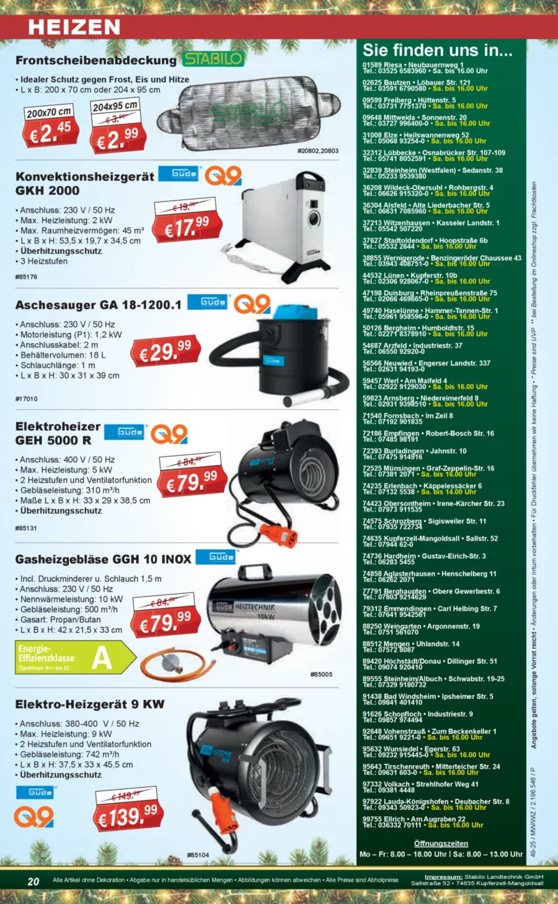 Stabilo Fachmarkt Prospekt vom 03.12.2025, Seite 20