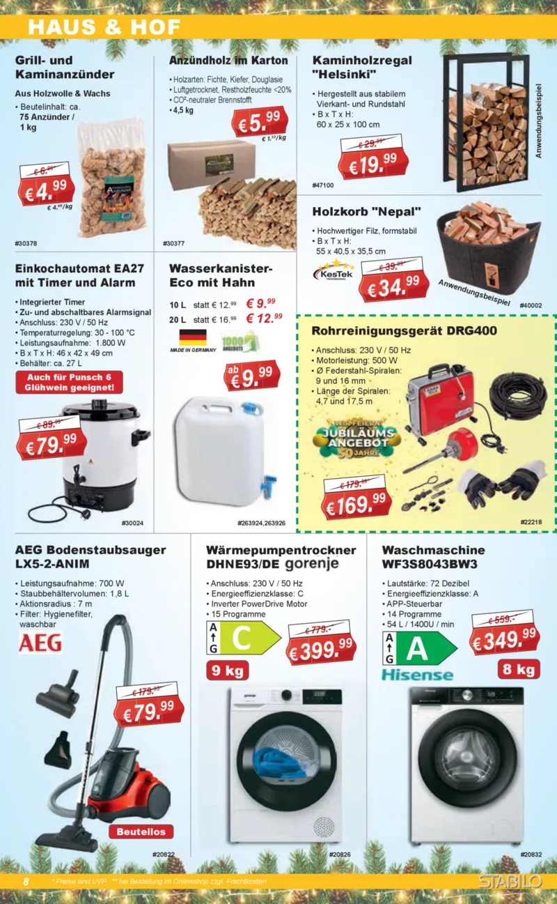 Stabilo Fachmarkt Prospekt vom 03.12.2025, Seite 8