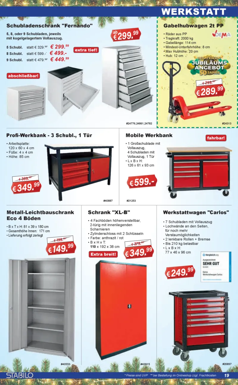 Stabilo Fachmarkt Prospekt vom 15.12.2025, Seite 19