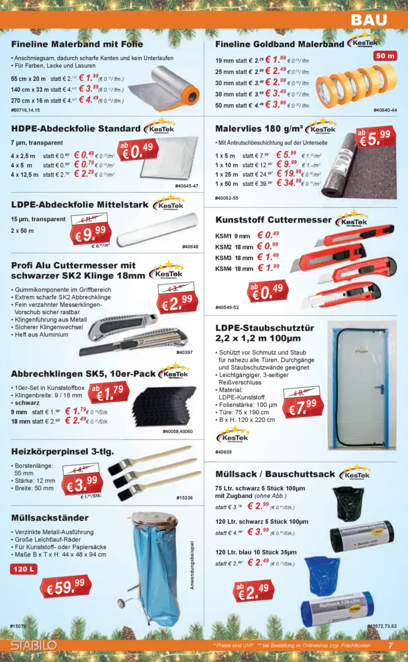 Stabilo Fachmarkt Prospekt vom 15.12.2025, Seite 7