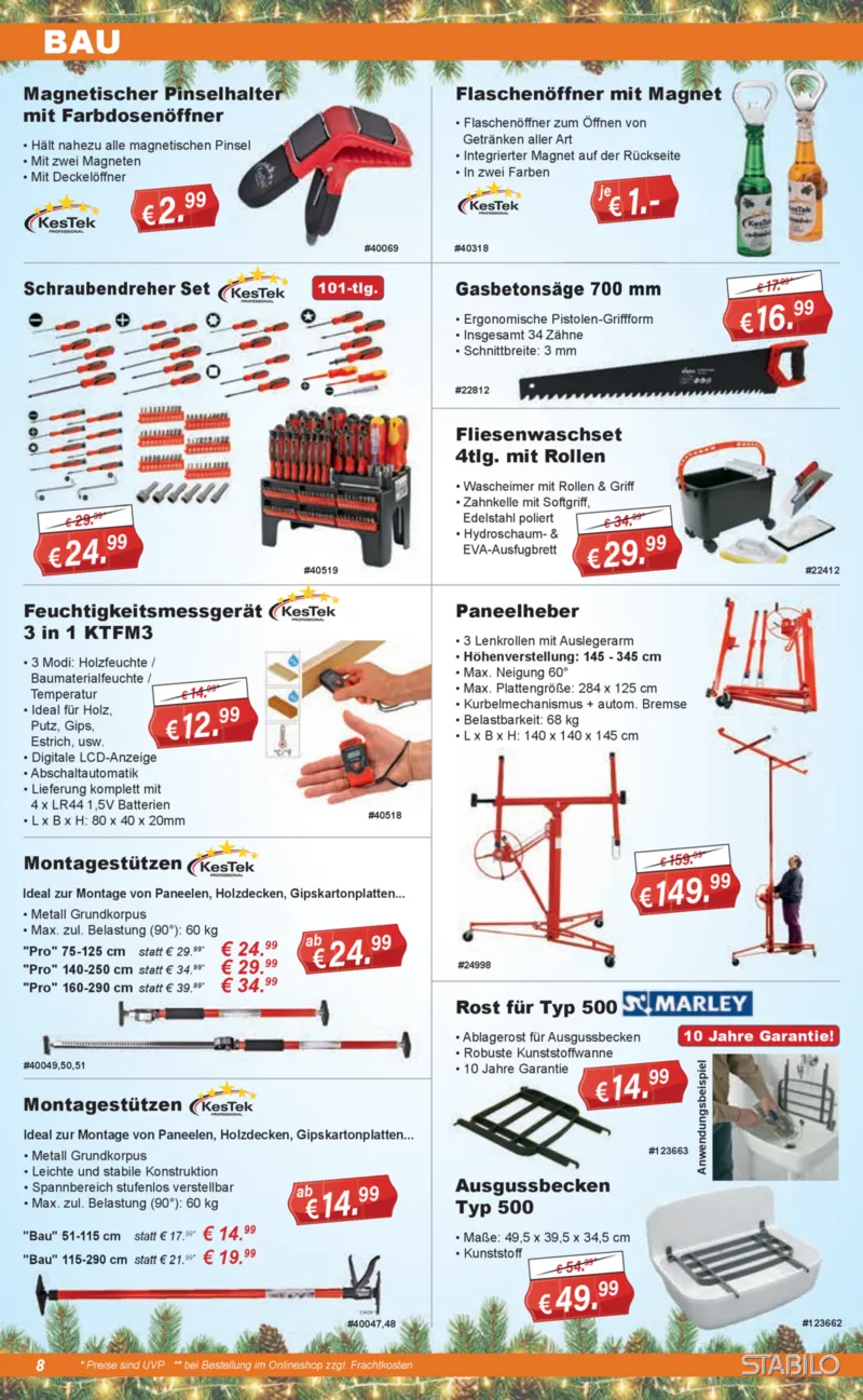 Stabilo Fachmarkt Prospekt vom 15.12.2025, Seite 8