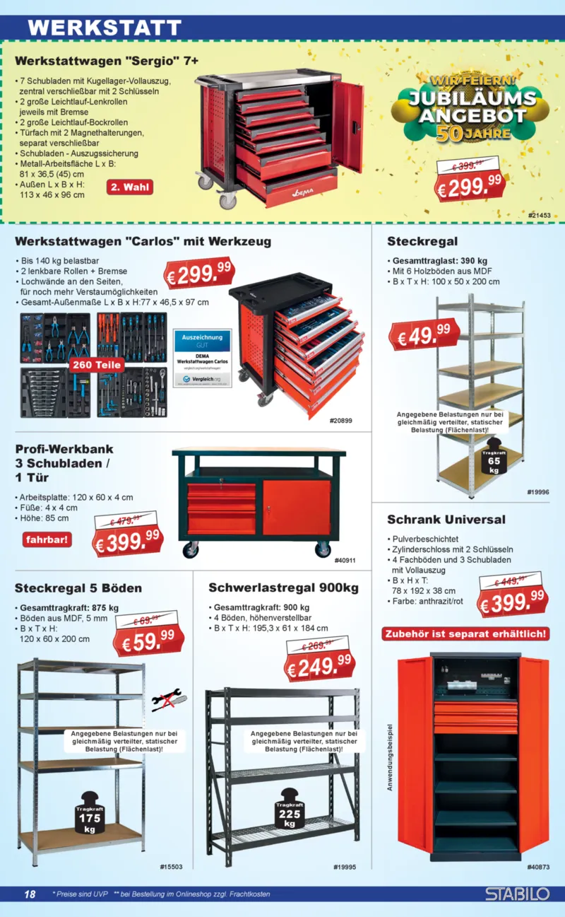 Stabilo Fachmarkt Prospekt vom 25.12.2025, Seite 18