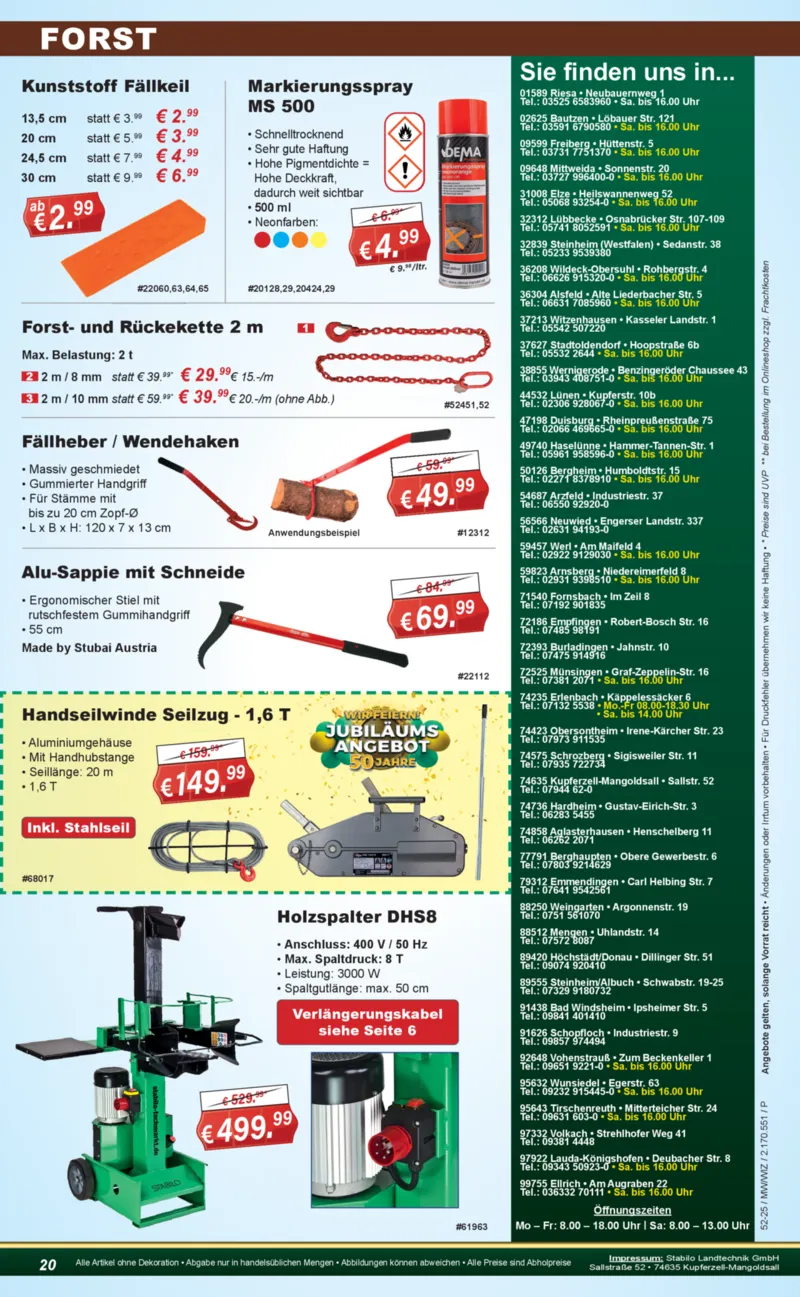 Stabilo Fachmarkt Prospekt vom 25.12.2025, Seite 20