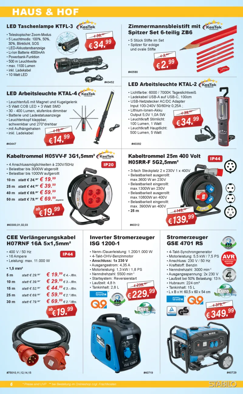 Stabilo Fachmarkt Prospekt vom 25.12.2025, Seite 6