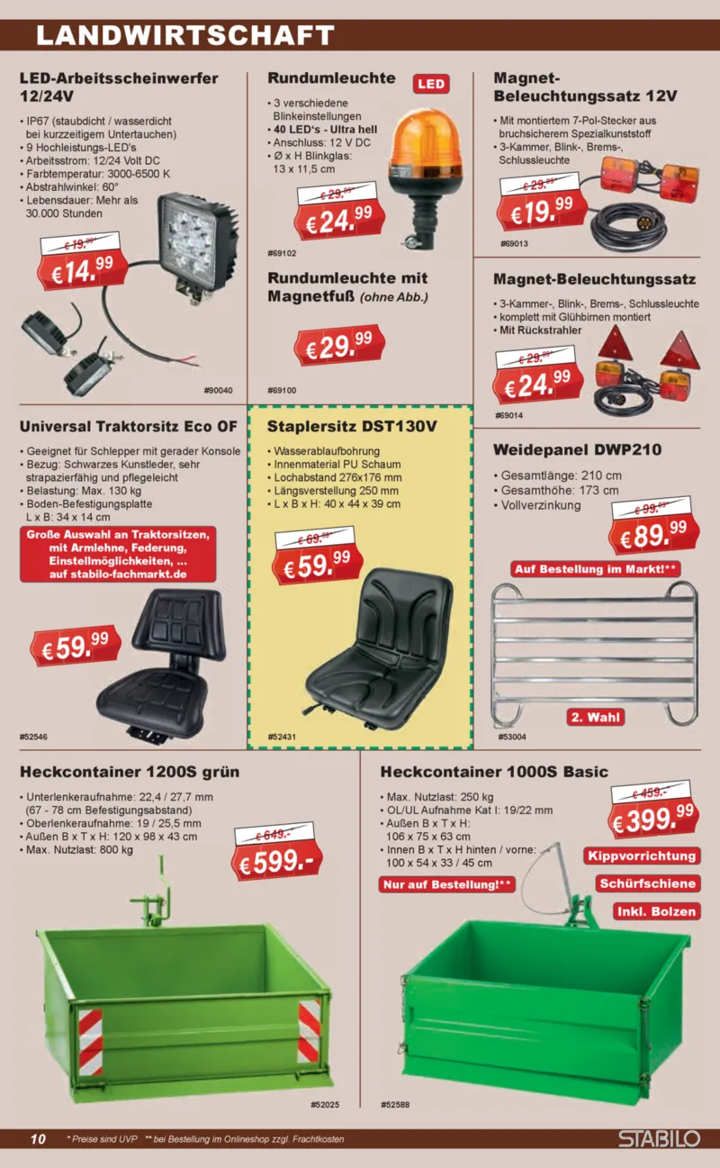 Stabilo Fachmarkt Prospekt vom 14.01.2026, Seite 10