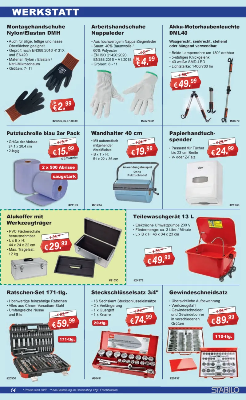 Stabilo Fachmarkt Prospekt vom 14.01.2026, Seite 14