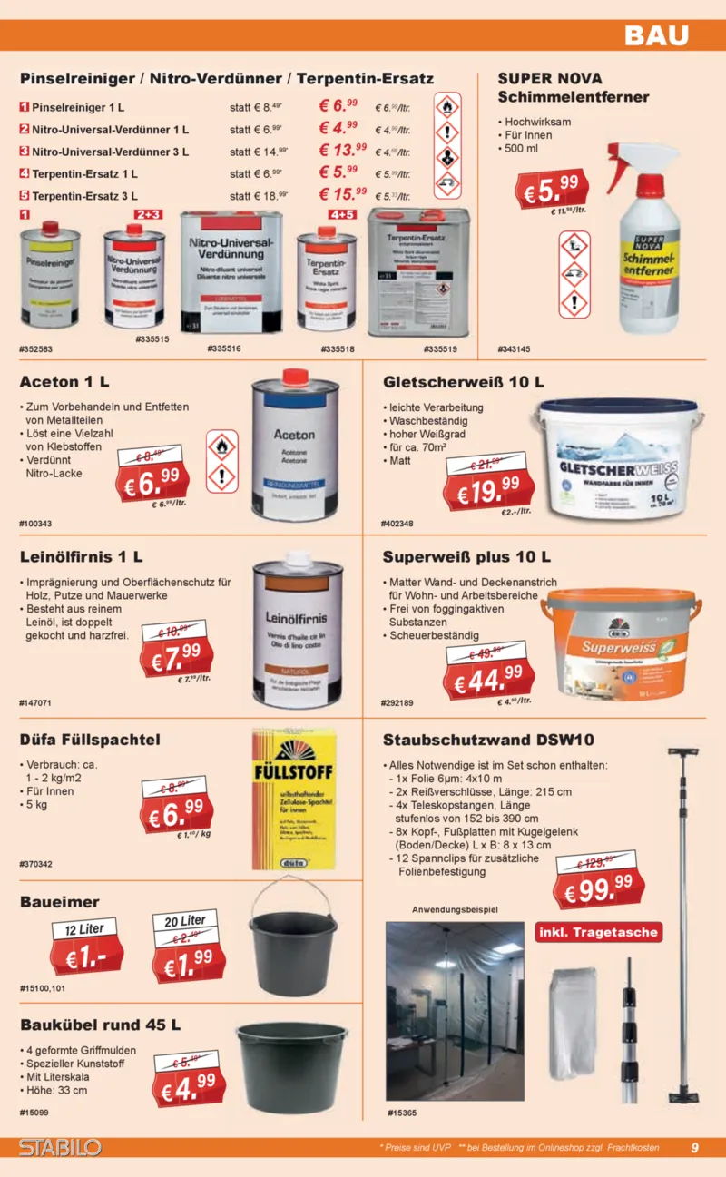 Stabilo Fachmarkt Prospekt vom 14.01.2026, Seite 9