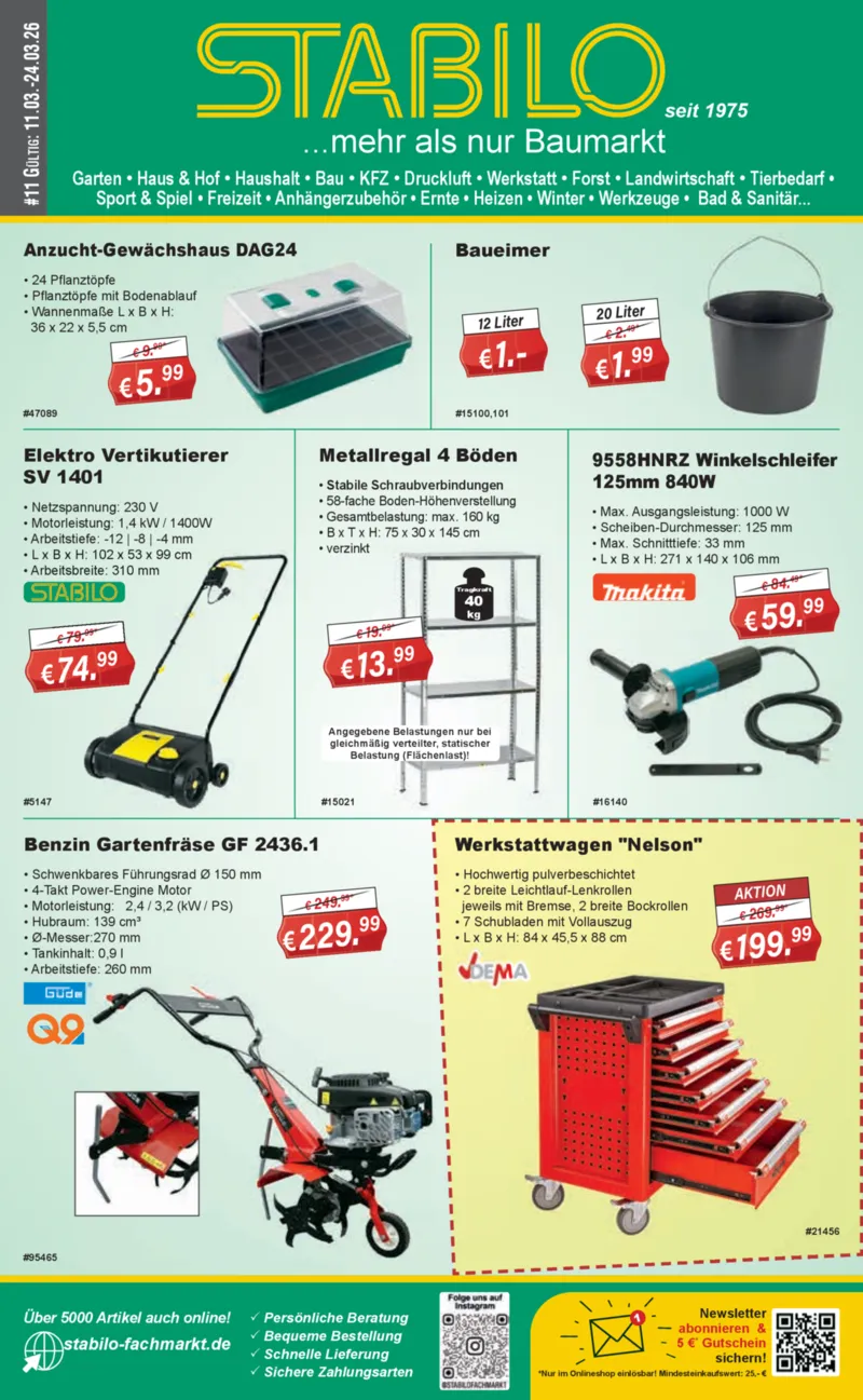 Stabilo Fachmarkt Prospekt vom 11.03.2026, Seite 1