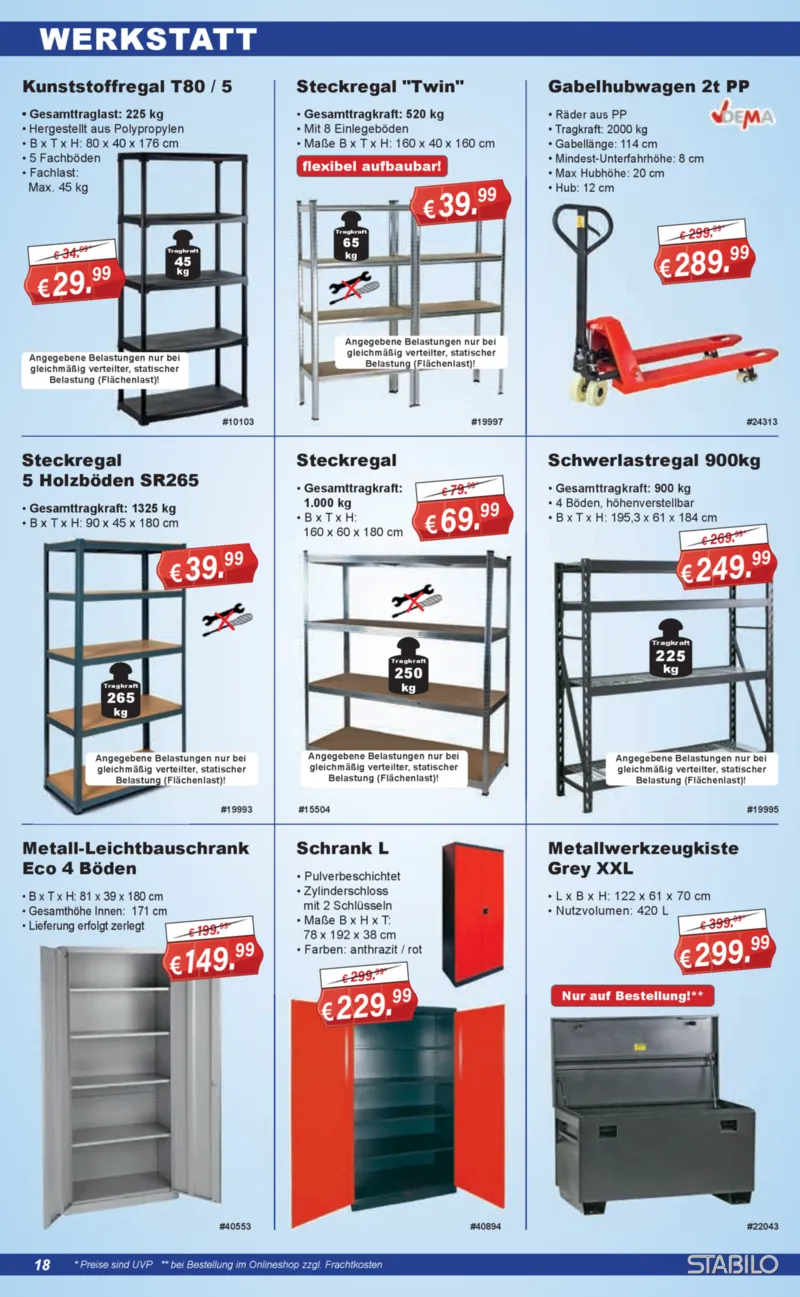 Stabilo Fachmarkt Prospekt vom 11.03.2026, Seite 18