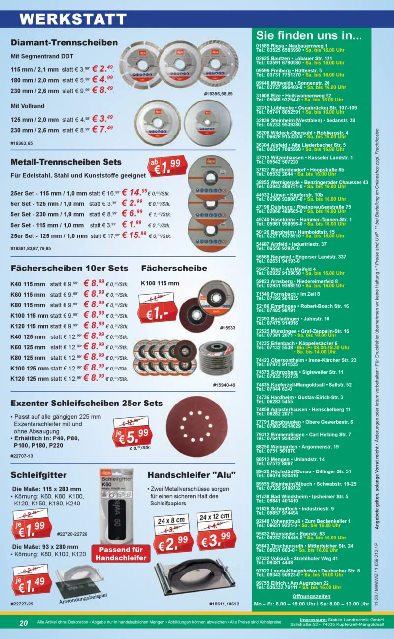 Stabilo Fachmarkt Prospekt vom 11.03.2026, Seite 20