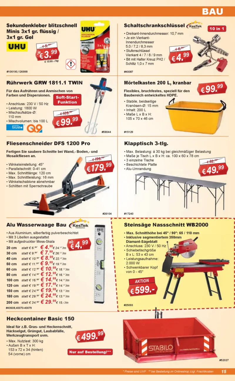 Stabilo Fachmarkt Prospekt vom 25.03.2026, Seite 15