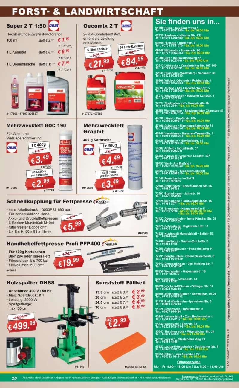 Stabilo Fachmarkt Prospekt vom 25.03.2026, Seite 20