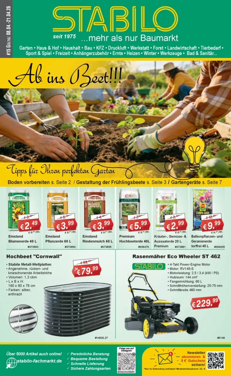 Stabilo Fachmarkt Prospekt vom 08.04.2026, Seite 1
