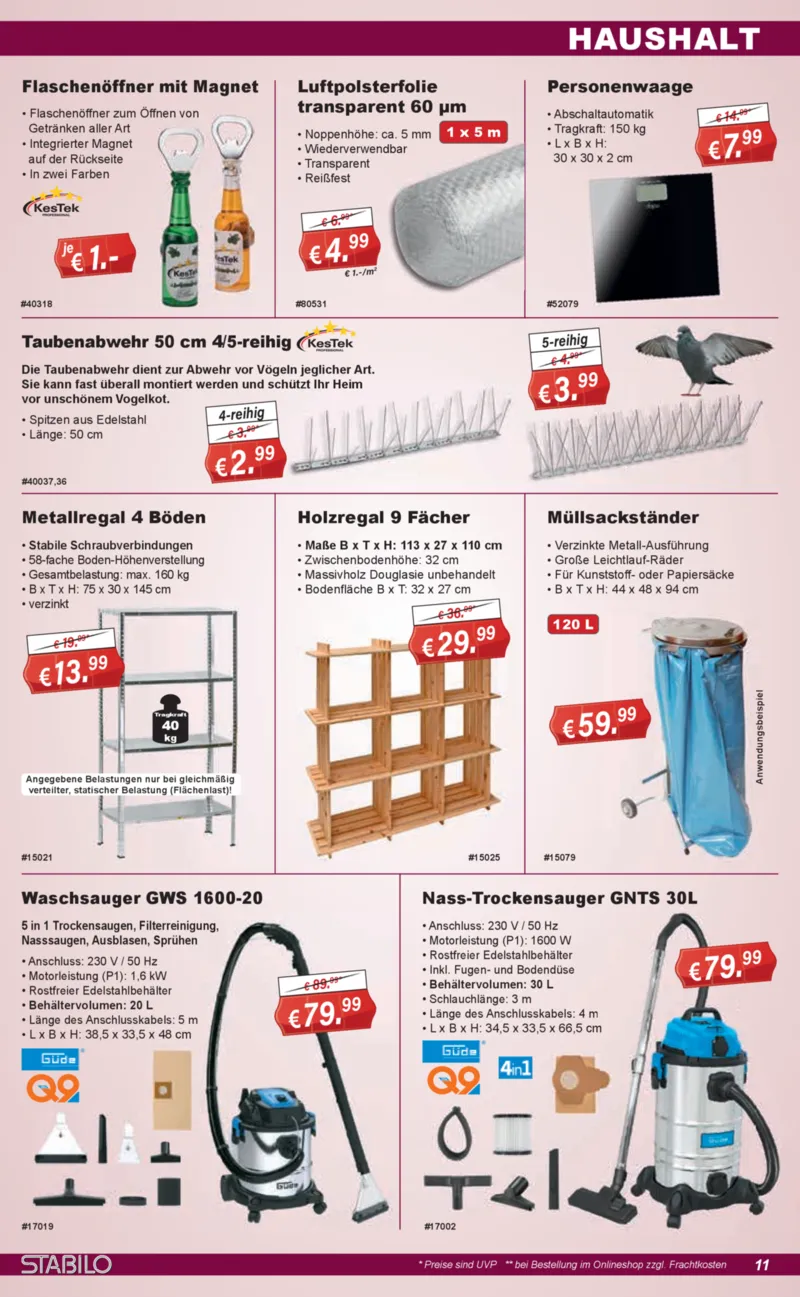 Stabilo Fachmarkt Prospekt vom 08.04.2026, Seite 11