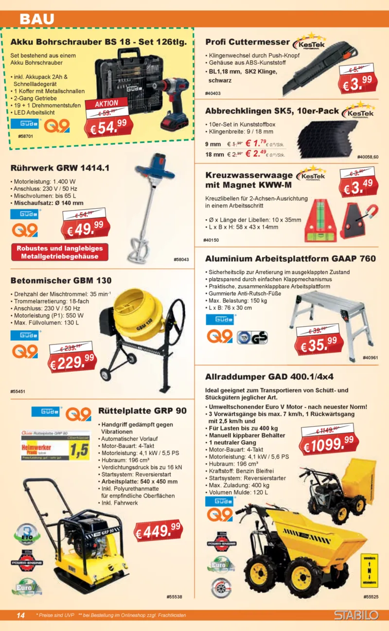 Stabilo Fachmarkt Prospekt vom 08.04.2026, Seite 14
