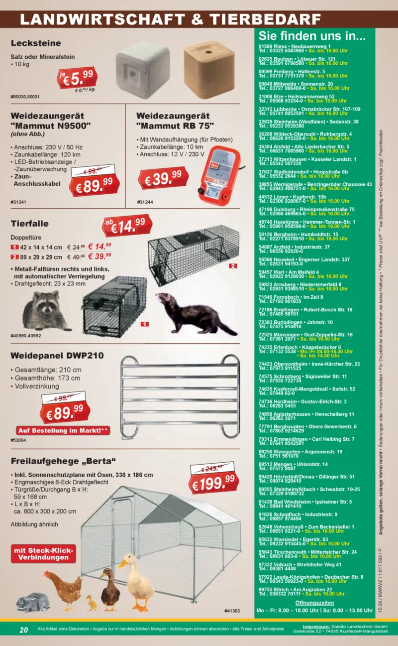 Stabilo Fachmarkt Prospekt vom 08.04.2026, Seite 20