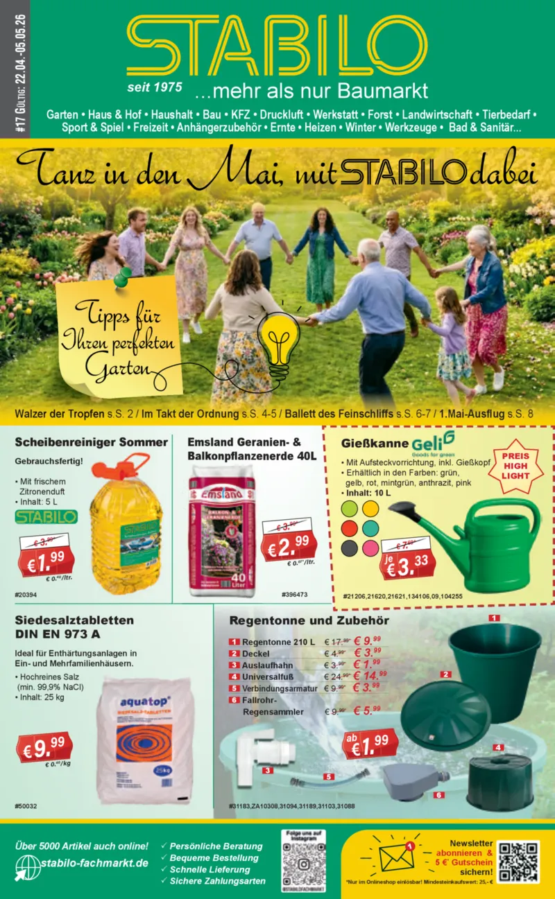 Stabilo Fachmarkt Prospekt vom 22.04.2026, Seite 1