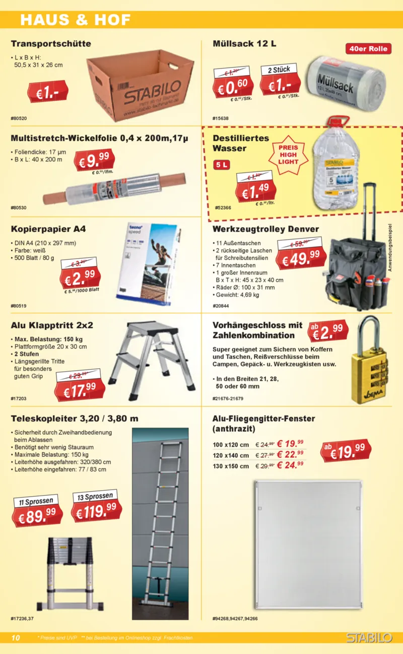 Stabilo Fachmarkt Prospekt vom 22.04.2026, Seite 10