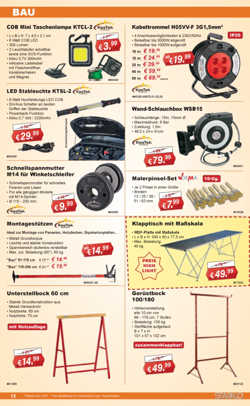 Stabilo Fachmarkt Prospekt vom 22.04.2026, Seite 12