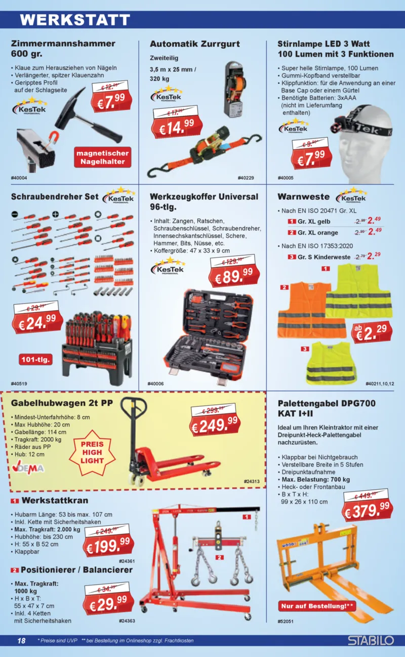 Stabilo Fachmarkt Prospekt vom 22.04.2026, Seite 18
