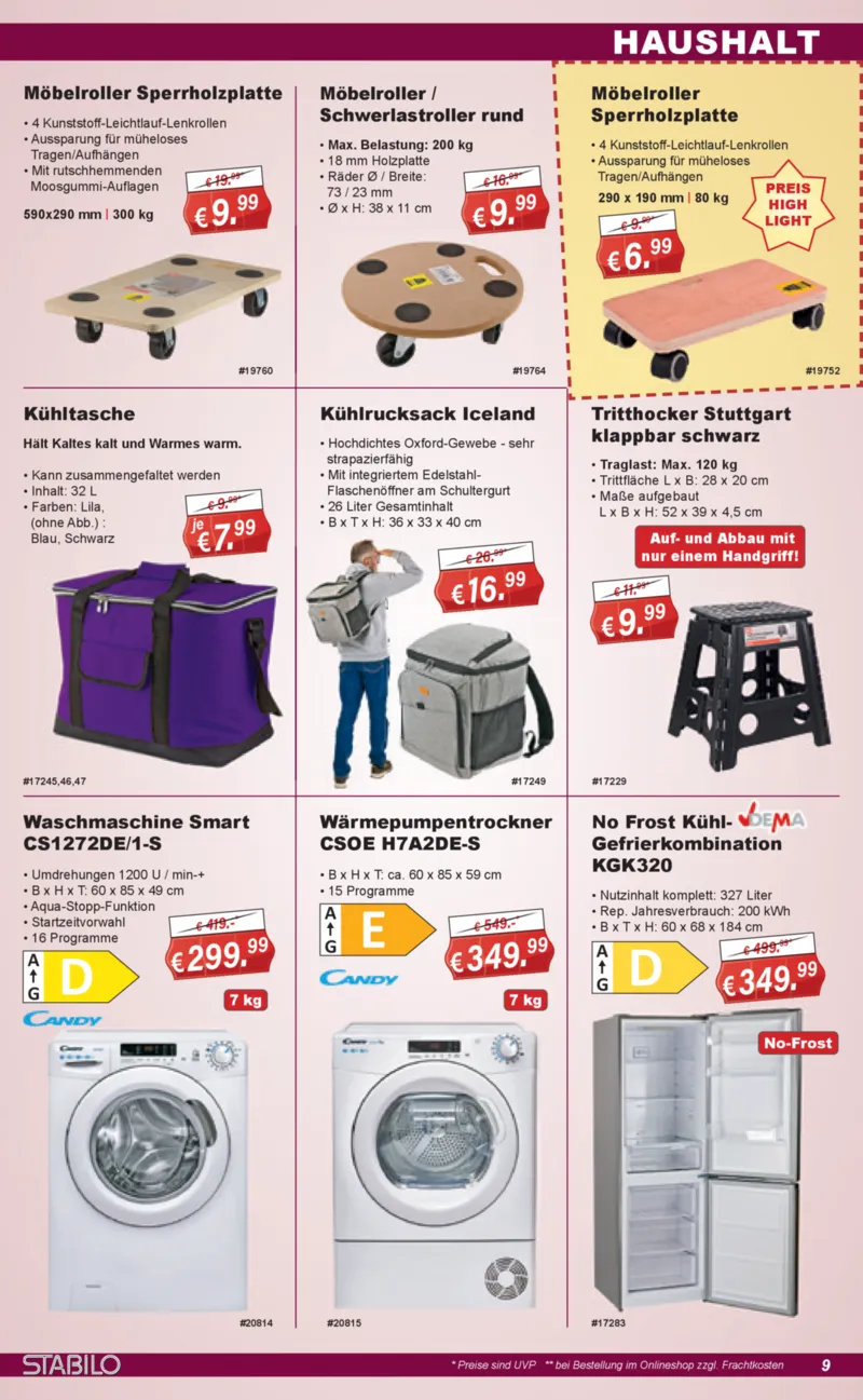 Stabilo Fachmarkt Prospekt vom 22.04.2026, Seite 9