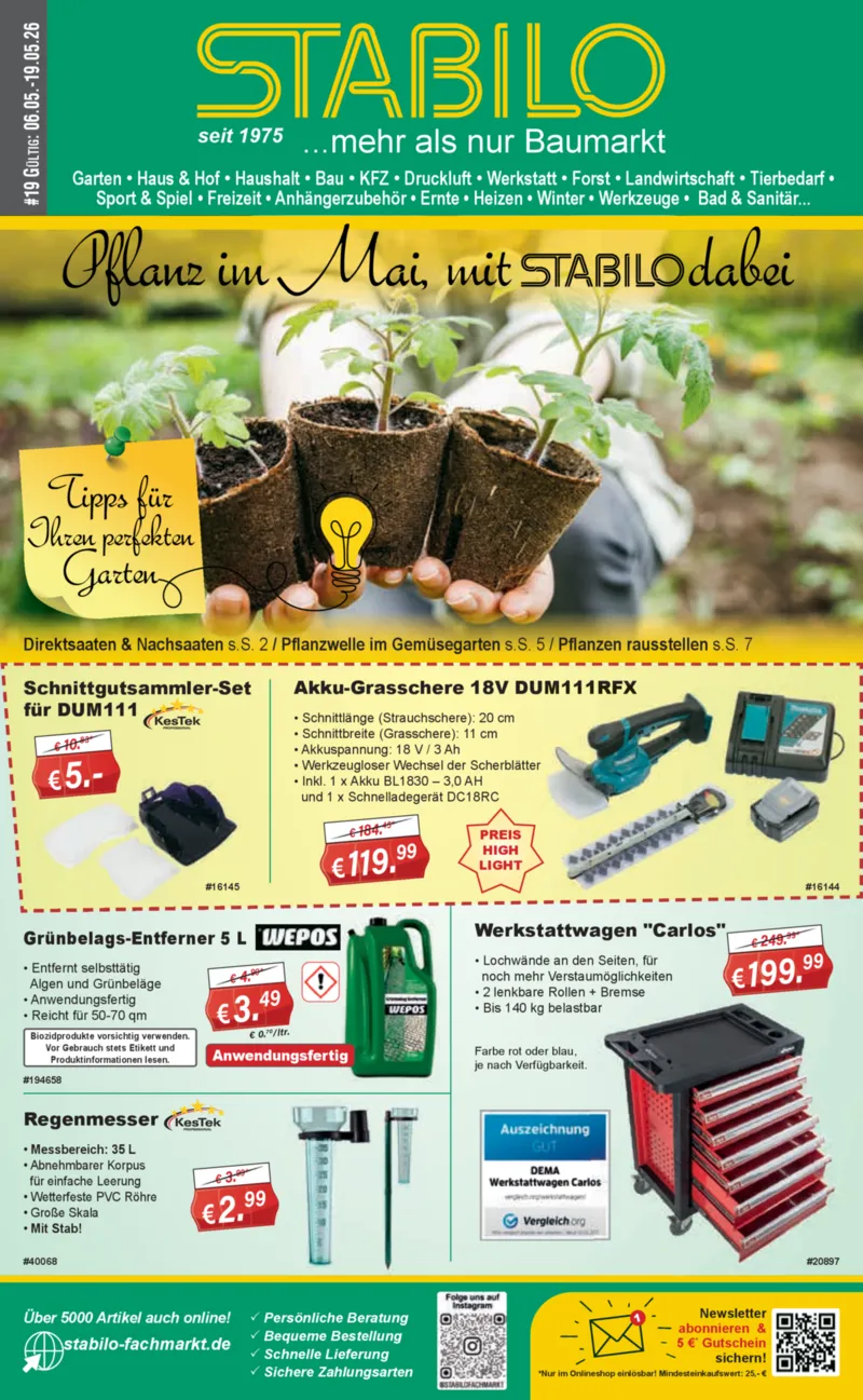 Stabilo Fachmarkt Prospekt vom 06.05.2026, Seite 1