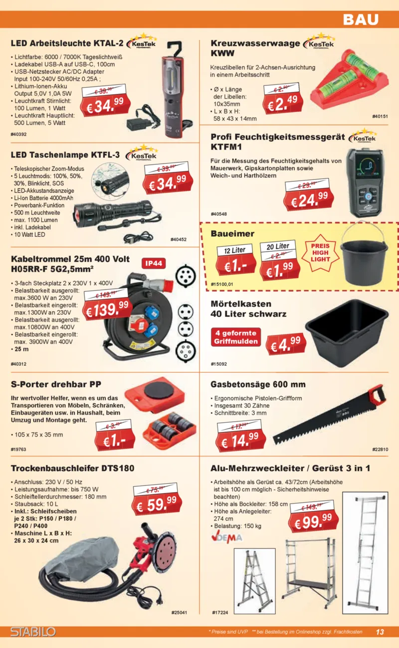 Stabilo Fachmarkt Prospekt vom 06.05.2026, Seite 13