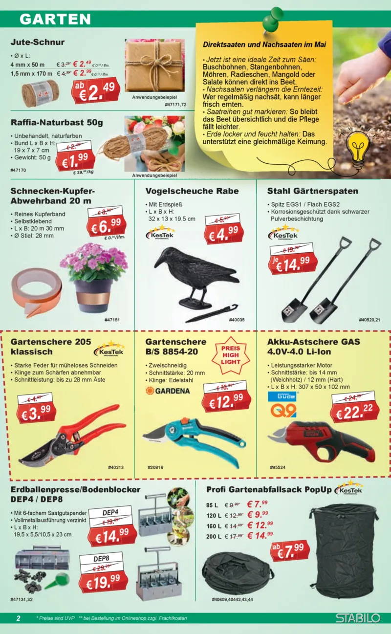 Stabilo Fachmarkt Prospekt vom 06.05.2026, Seite 2