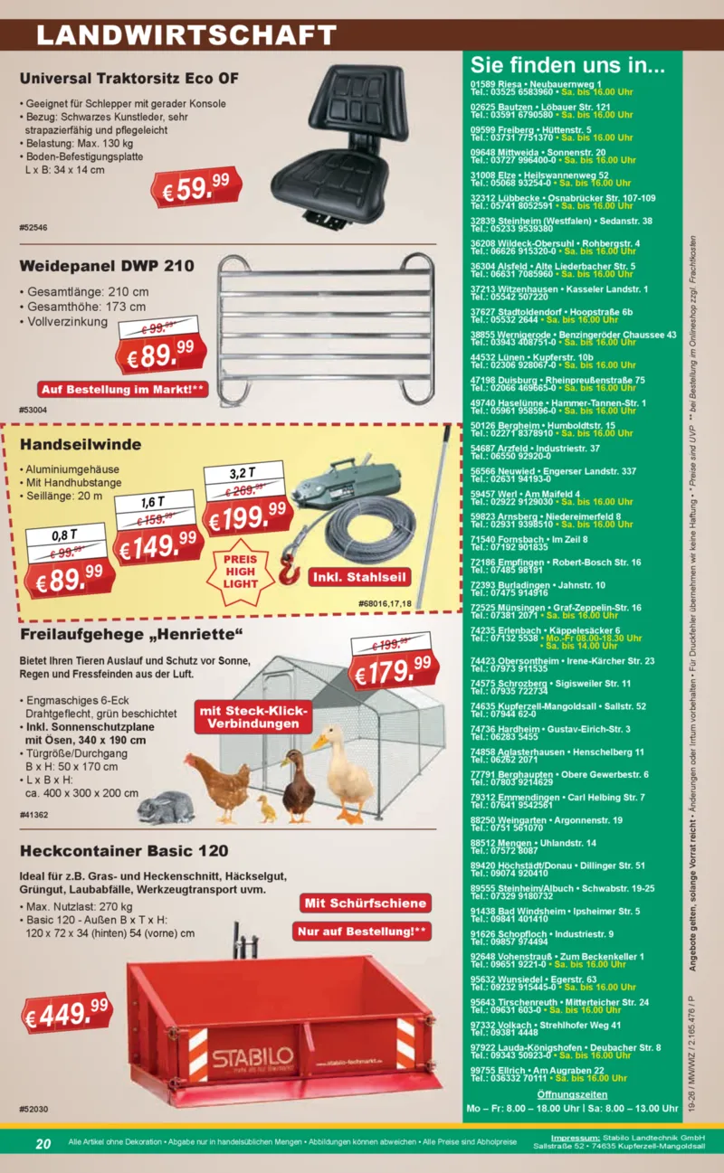 Stabilo Fachmarkt Prospekt vom 06.05.2026, Seite 20