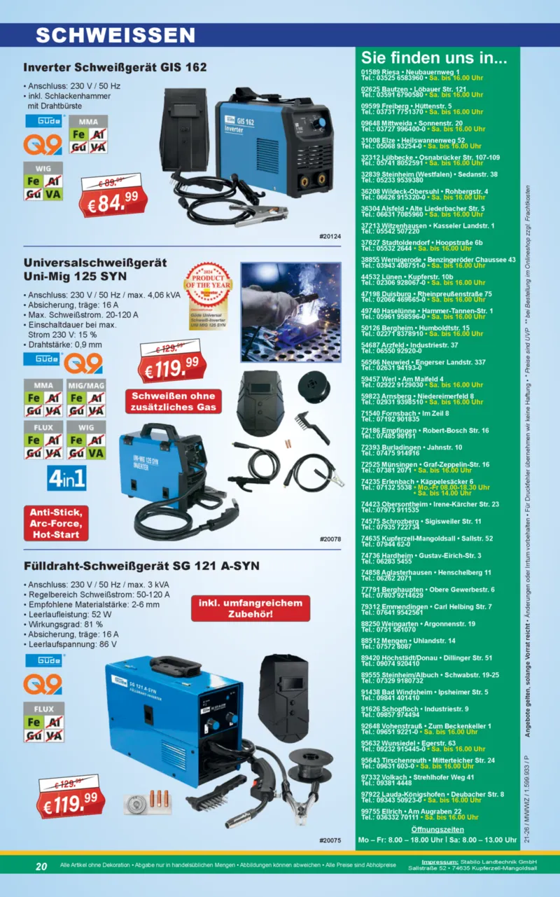 Stabilo Fachmarkt Prospekt vom 20.05.2026, Seite 20