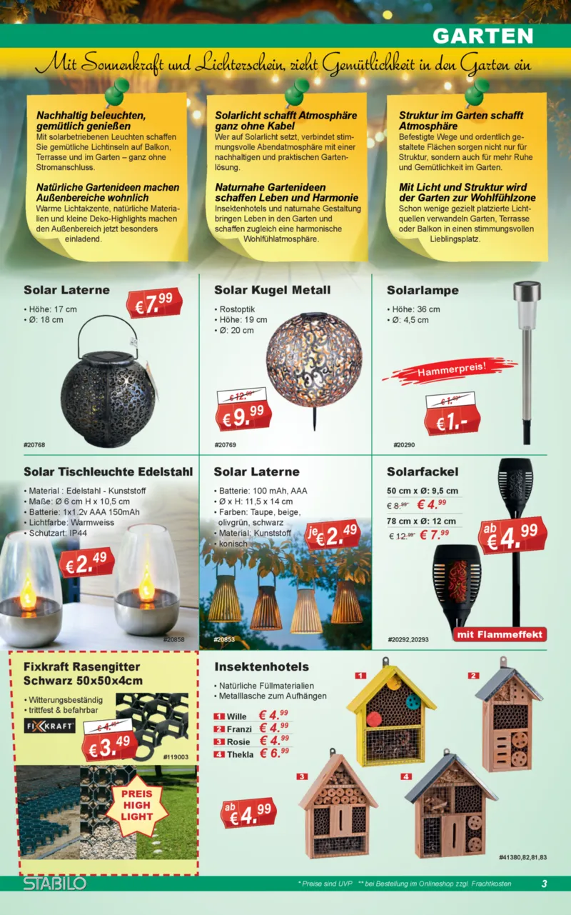 Stabilo Fachmarkt Prospekt vom 20.05.2026, Seite 3
