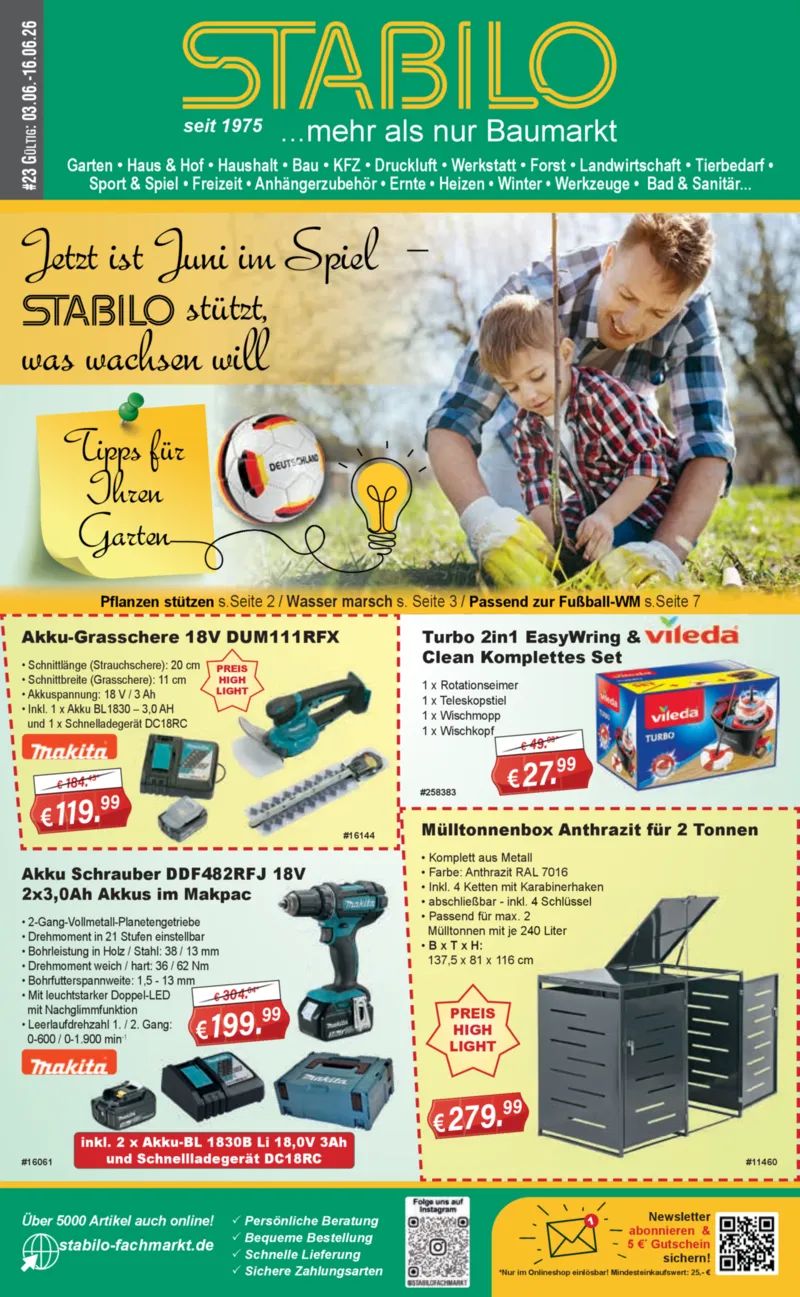 Stabilo Fachmarkt Prospekt vom 03.06.2026, Seite 1