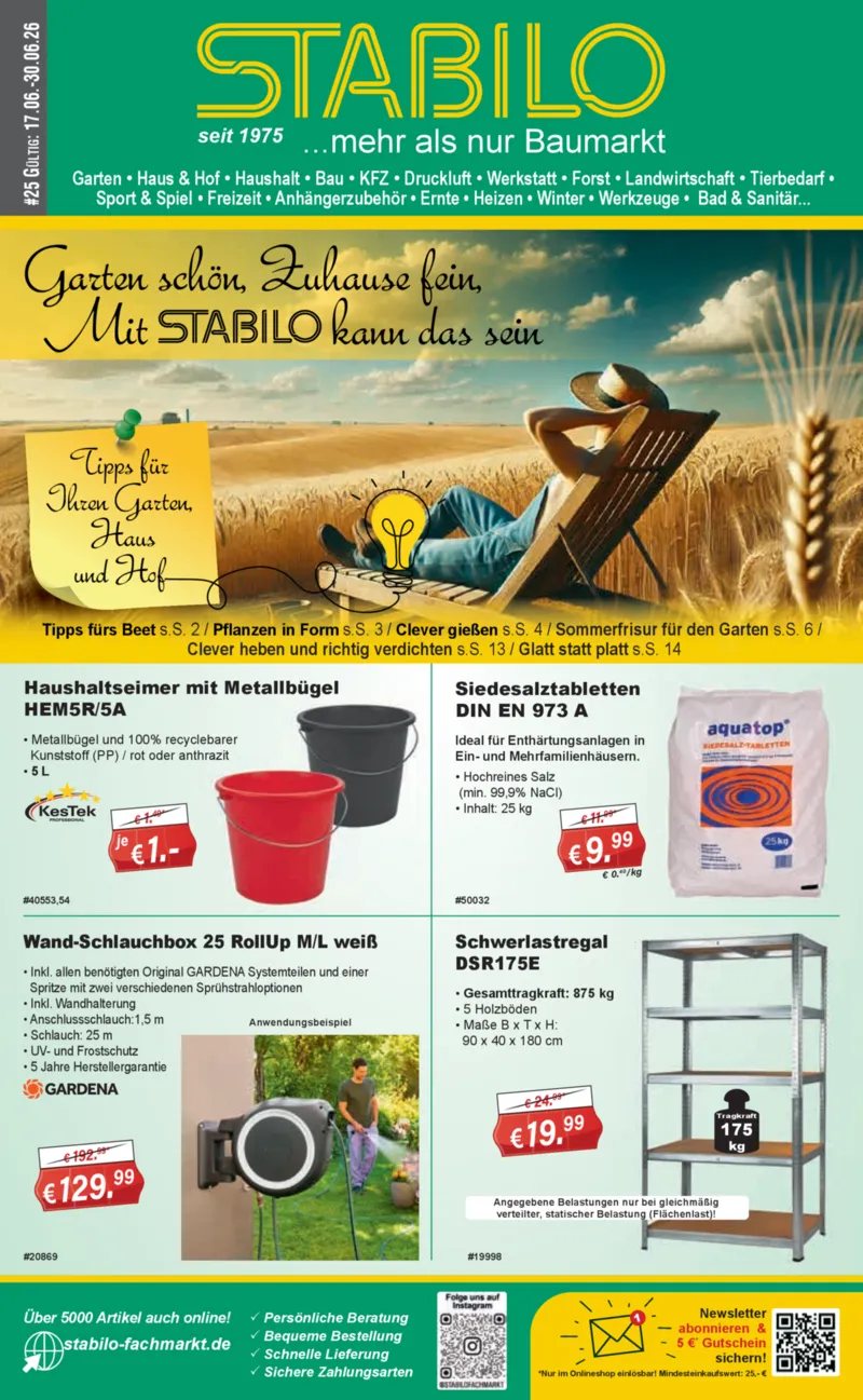 Stabilo Fachmarkt Prospekt vom 17.06.2026, Seite 1