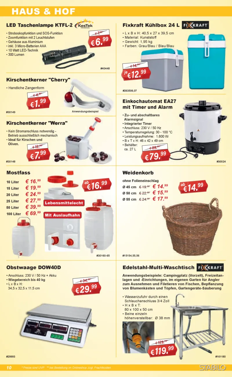 Stabilo Fachmarkt Prospekt vom 17.06.2026, Seite 10