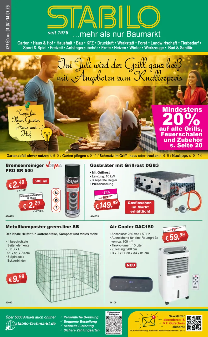 Stabilo Fachmarkt Prospekt vom 01.07.2026, Seite 1
