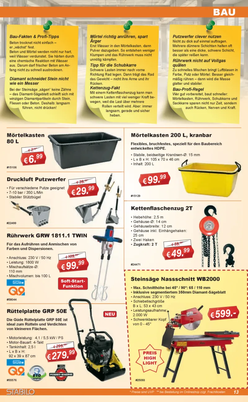Stabilo Fachmarkt Prospekt vom 01.07.2026, Seite 13