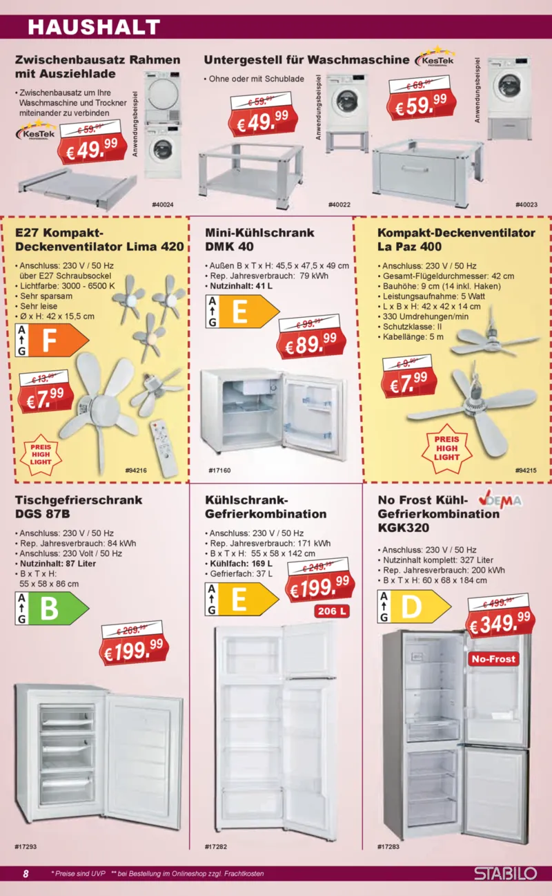 Stabilo Fachmarkt Prospekt vom 01.07.2026, Seite 8