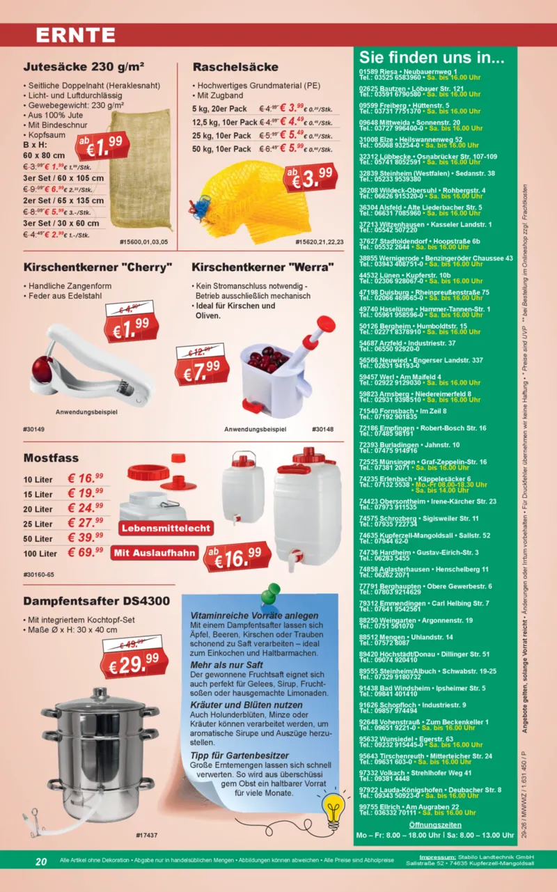 Stabilo Fachmarkt Prospekt vom 15.07.2026, Seite 20