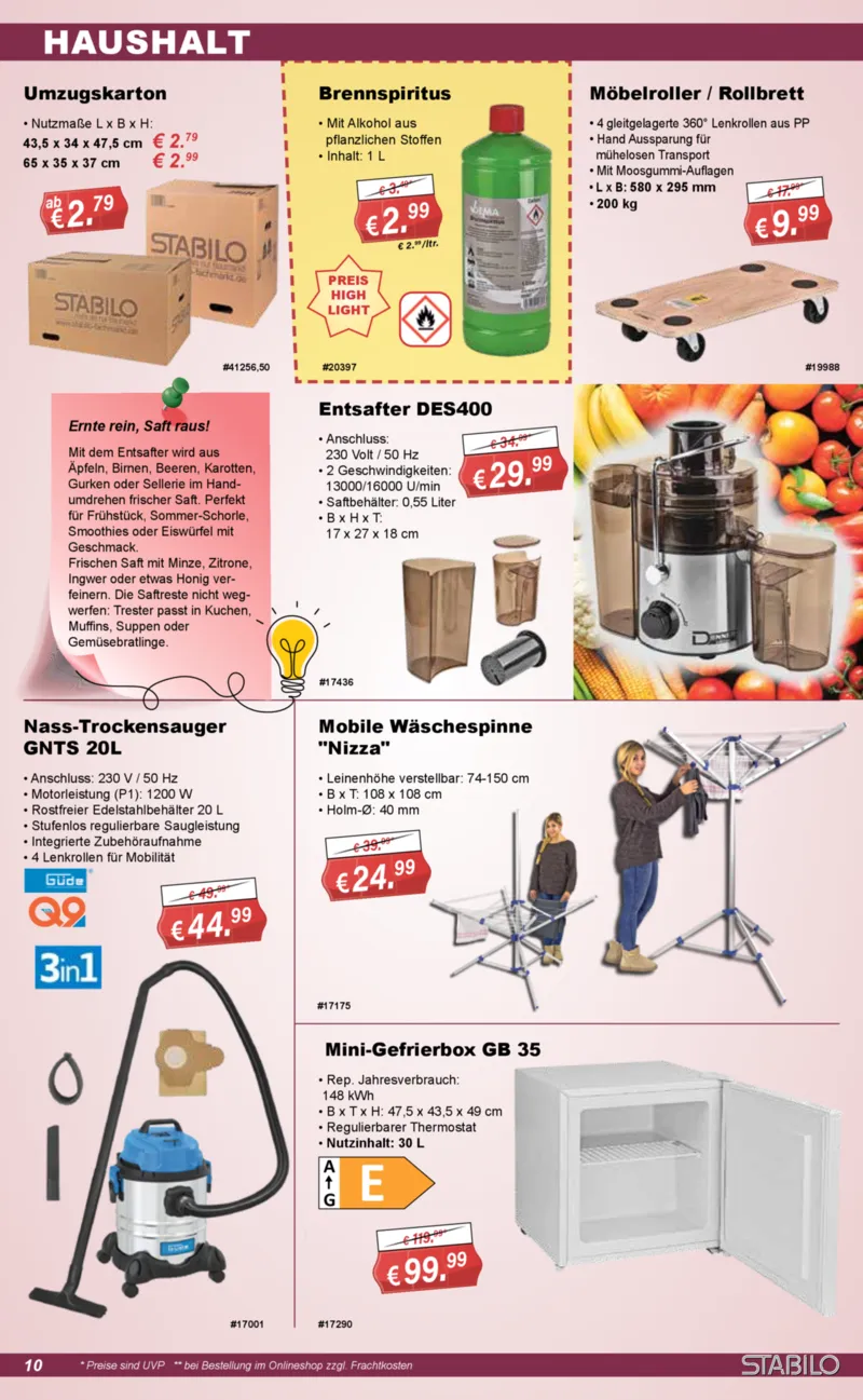 Stabilo Fachmarkt Prospekt vom 29.07.2026, Seite 10