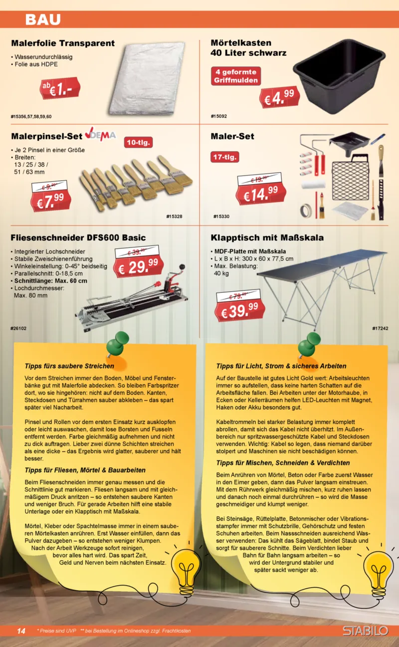 Stabilo Fachmarkt Prospekt vom 29.07.2026, Seite 14