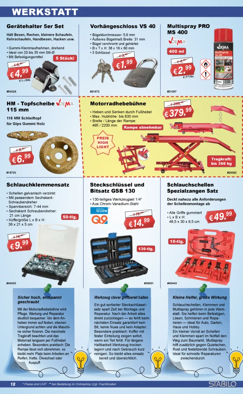 Stabilo Fachmarkt Prospekt vom 29.07.2026, Seite 18