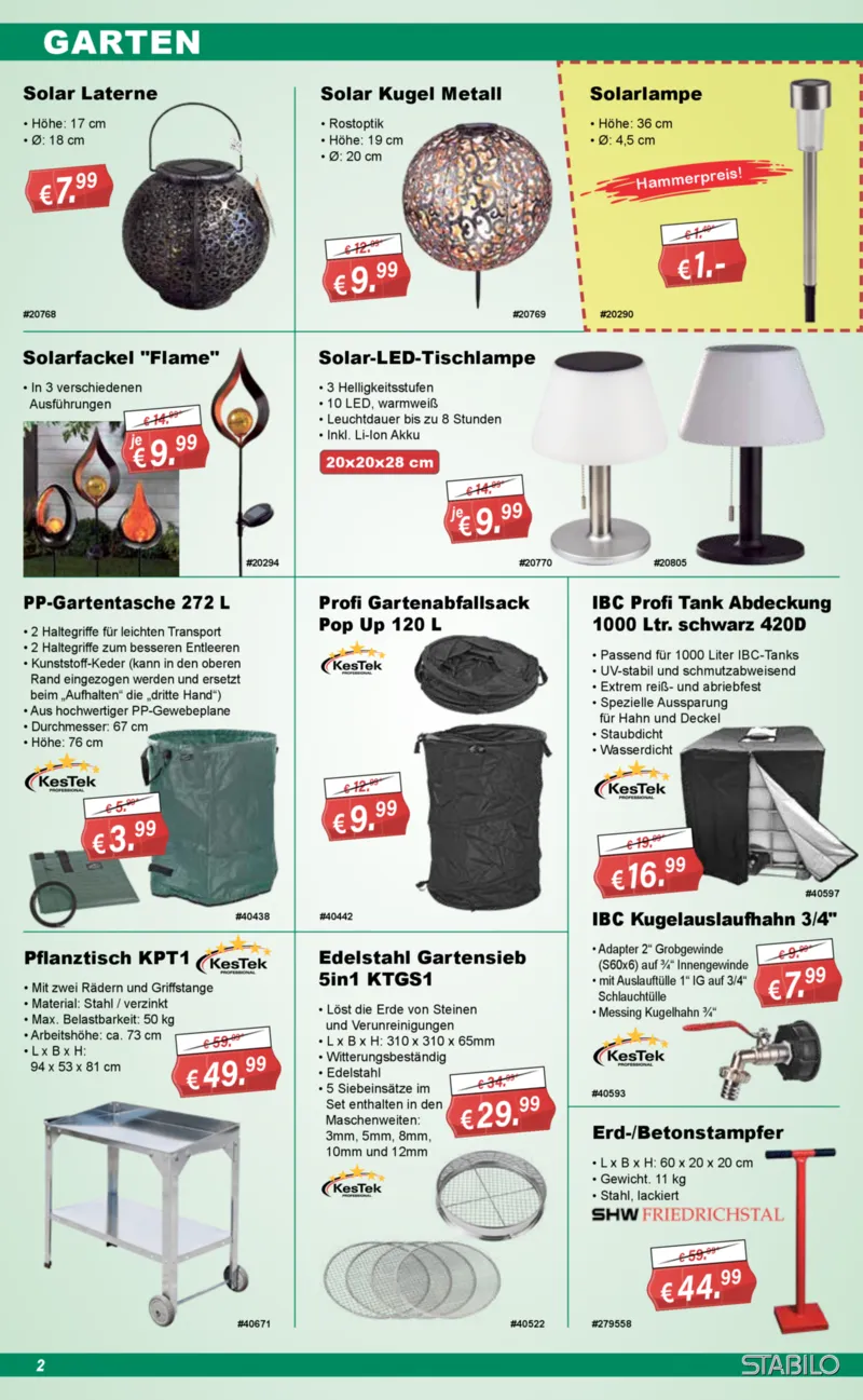 Stabilo Fachmarkt Prospekt vom 29.07.2026, Seite 2