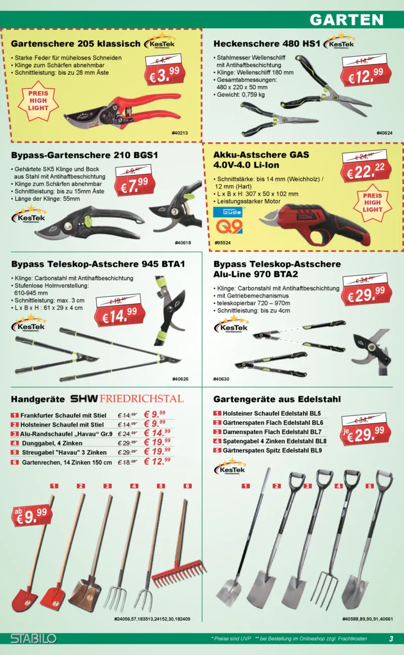 Stabilo Fachmarkt Prospekt vom 29.07.2026, Seite 3
