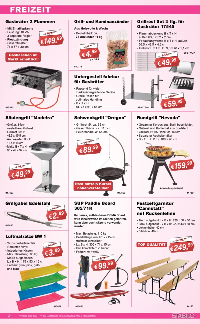 Stabilo Fachmarkt Prospekt vom 29.07.2026, Seite 8