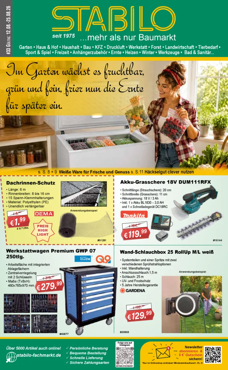 Stabilo Fachmarkt Prospekt vom 12.08.2026, Seite 1