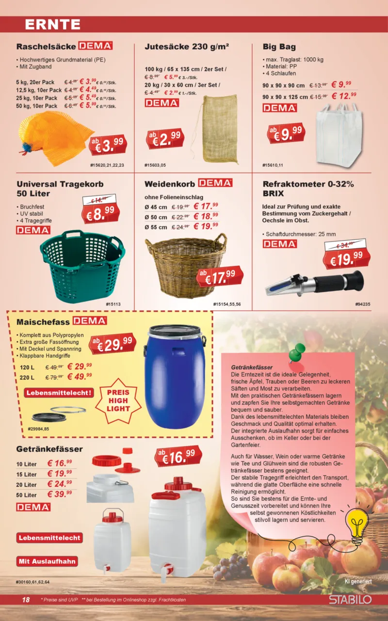 Stabilo Fachmarkt Prospekt vom 26.08.2026, Seite 18