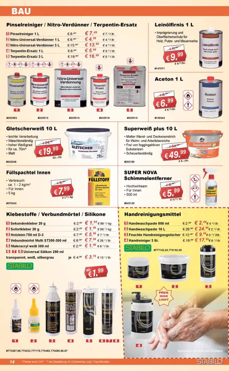 Stabilo Fachmarkt Prospekt vom 23.09.2026, Seite 14