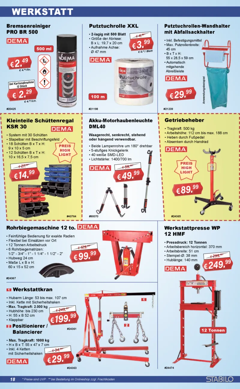 Stabilo Fachmarkt Prospekt vom 23.09.2026, Seite 18
